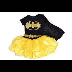 Girl's Batgirl Cape Tutu Costume Dress